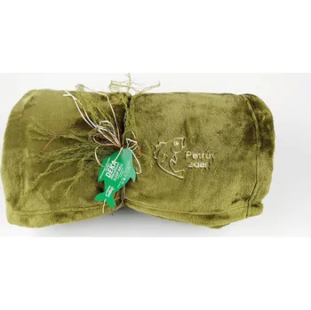 deka Sleep-well Deka z mikroflanelu Sleep-well ® KHAKI -150x200cm, výšivka PRO RYBÁŘE - PETRŮV ZDAR