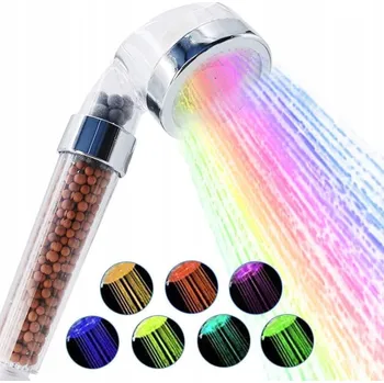 Sprchová hlavice SPRCHOVÁ HLAVICE 7 měnících se barev s iontovým filtrem