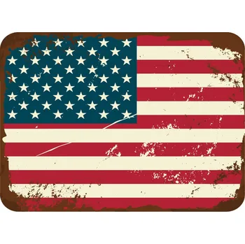 Plechová cedule Cedule vlajka USA 30cm x 20cm plechová tabule