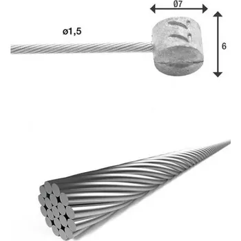 Lanko pro jízdní kolo Lanko brzdové XLC BR-X85 MTB 900mm