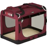 Cadoca Přepravní taška pro psy a kočky ELI, 60x42x42cm, tmavě červená