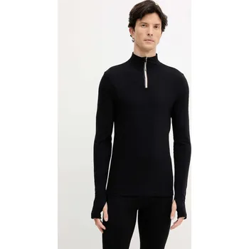 Pánské oblečení Mikina s příměsí vlny BOSS Albiez_SKI 50544368 černá 99X, vel. S