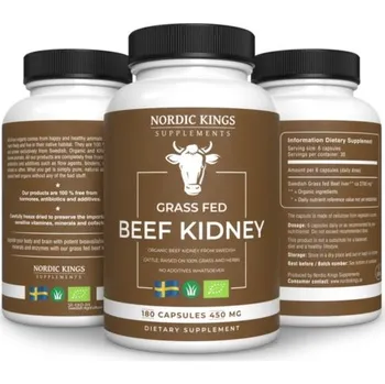 Nordic Kings BIO evropské hovězí ledviny v grass-fed kvalitě v kapslích 180 kapslí min.trv.10/2025