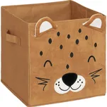 Úložný box Leopard, 29x29x29 cm, hnědá