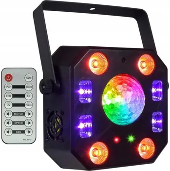 Světelný efekt LASEROVÁ LED KOULE LIGHT4ME TURBO FLOWER STROBOSKOP