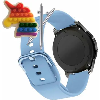 Pouzdro na mobilní telefon Pásek Řemínek pro Maxcom FW36 Aurum SE, silikon, modrá smyčka, nastavitelný