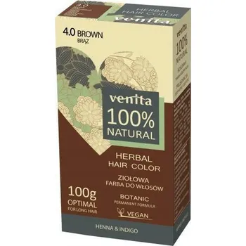 Barva na vlasy Venita Herbal Bylinná barva na vlasy 4.0 Hnědá
