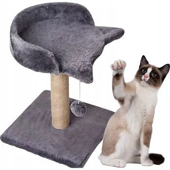 ŠKRABADLO SLOUPEK PRO KOČKY pelíšek škrabadlo pro kočky koťata s míčkem