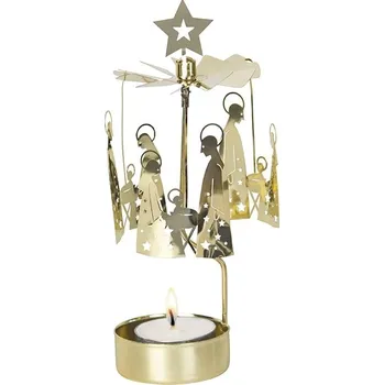 Svícen Pluto Design Rotující svícen Gold Holy Family