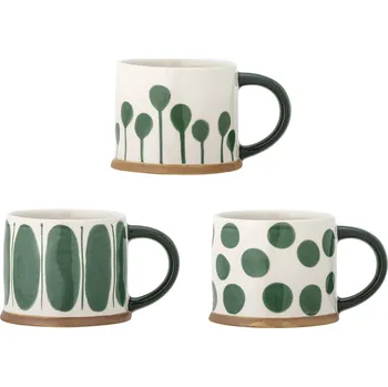 Bloomingville Keramický hrnek Linora Green 400 ml C