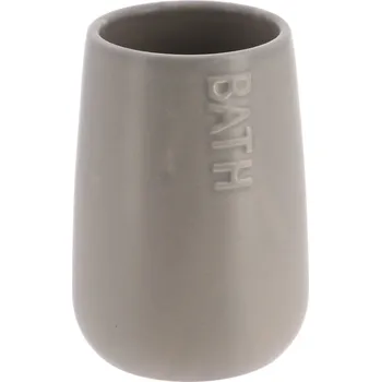 Držák na kartáček Koupelnový pohár Attolico, šedá, 450 ml