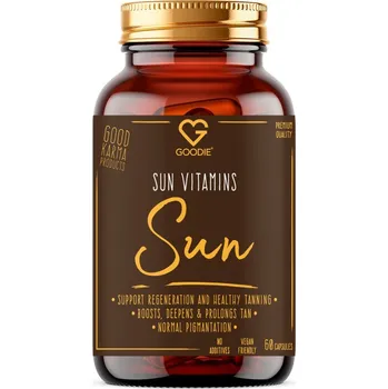 Goodie Sun Vitamins - Vitamíny na opalování - ochrana, pigmentace, regenerace - 60 kapslí