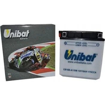 Motobaterie UNIBAT akumulátor 16Ah-12V 207A (L+)