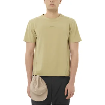 Salomon Trackline SS Tee M LC2706300 - gray green L