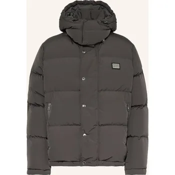 Pánská bunda Dolce & Gabbana Pánská Péřová Bunda, tmavě šedá, 50