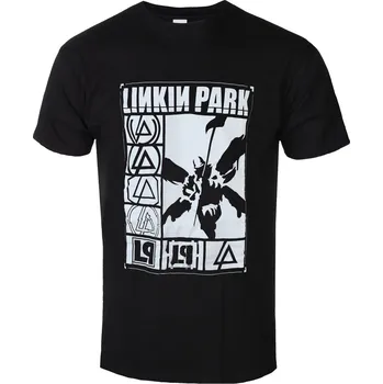 Pánské tričko Tričko metal pánské Linkin Park - Logos Rectangle - ROCK OFF - LPTS18MB - S