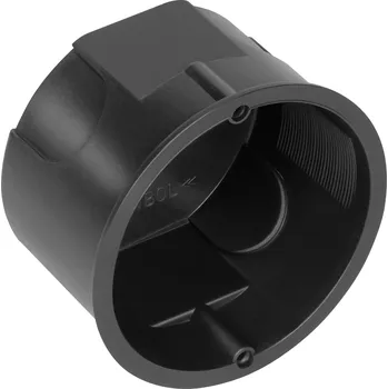 Elektroinstalační krabice Zapustená elektroinštalační krabice - 60 mm, mělká, černá