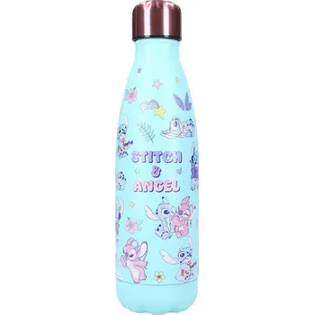 Nerezová láhev na pití Disney|Lilo & Stitch: Stitch a Angel (objem 700 ml)