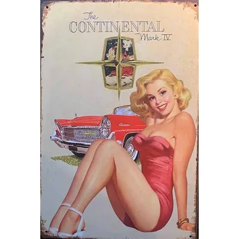 Plechová cedule Cedule Continental - Sexi Girls