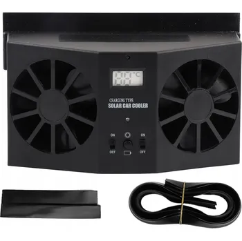 Domácí ventilátor Přenosný Mini Car Solar Fan Automobile Air Vent