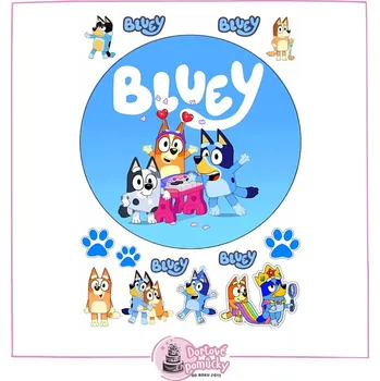 Přisada na vaření a pečení Pohádka Bluey č.2 - jedlý papír - Bez úprav / Jedlý papír / Decor gel 50 g +39 Kč