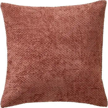 Povlak na dekorativní polštářek Blancheporte Sada 2 žinylkových jednobarevných povlaků na polštář růžová opěrka + sedák