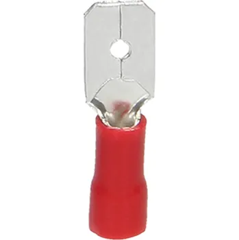 Pracovní nůž Izolovaný dutinkový konektor, max. průřez 1mm?, šířka: 6.3mm, 100ks