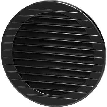 Větrací mřížka Kulatá ventilační mřížka s sítí ?120, grafitová