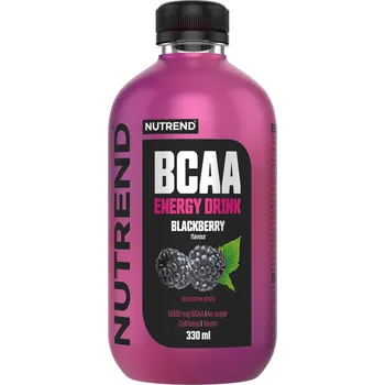 Aminokyselina Nutrend BCAA Energy Drink, 330ml blackberry