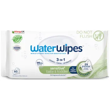Vlhčený ubrousek WATERWIPES Vlhčené ubrousky bez obsahu plastů Soapberry 60 ks
