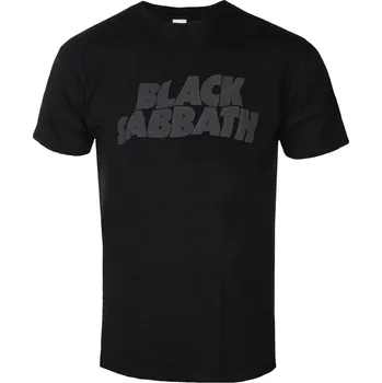 Pánské tričko Tričko metal pánské Black Sabbath - Wavy Logo Hi-Build - ROCK OFF - BSTS79MB - L