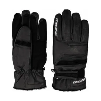 Rukavice Kožené rukavice prstové ENERGIAPURA FEELING, černá 8