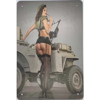 Plechová cedule Cedule 40cm x 30cm Sexi Army