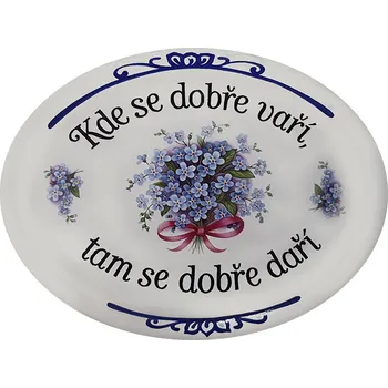 Plechová cedule Cedule Kde se dobře vaří, tam se dobře daři