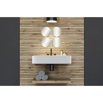 Zrcadlo Zrcadlo Levi, stříbrné, sada 4ks