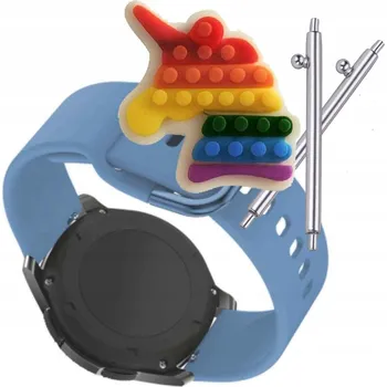 Pouzdro na mobilní telefon Řemínek Řemínek pro Zeblaze Vibe 7 Pro, Silikonový Modrý Smyčka, nastavitelný