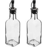 Skleněná láhev na olej/ocet Twin 160 ml sada 2ks