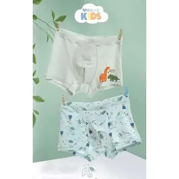 Chlapecké spodní prádlo Chlapecké boxerky 5002 A'2 kombinace zelené - DC Polo 4-6