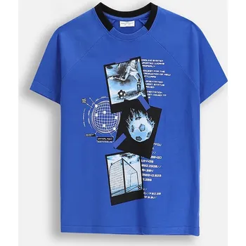 Chlapecké tričko Dětské bavlněné tričko Coccodrillo modrá barva, s potiskem, X-RAY VISION BOY JUNIOR ZC5143201XBJ 57X, vel. 164