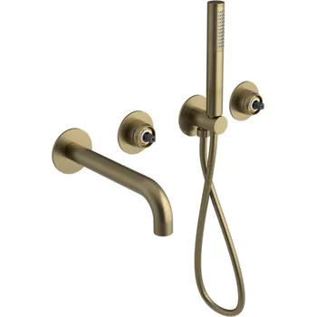 Vodovodní baterie ULTRAMIX tělo podomítkové vanové baterie s ruční sprchou, zlato mat UT093G-1 57464