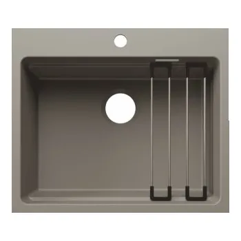 Granitový dřez Blanco ETAGON 6 InFino Silgranit tartufo bez odtokové armatury + pojezdy - 527753