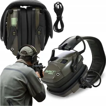 Sluchátka Ochranná sluchátka Howard Leight Impact Sport zelená s potlačením hluku