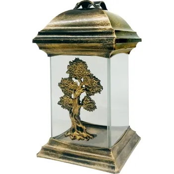 Svíčka Madona Hřbitovní Katedrála 26 cm strom zlatá