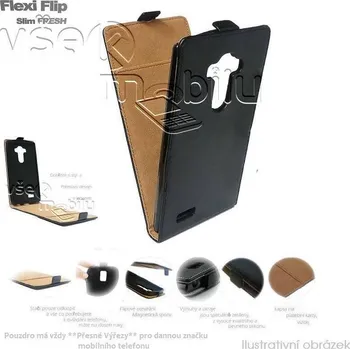 Pouzdro na mobilní telefon Forcell pouzdro Slim Flip Flexi FRESH pro Samsung N920 Galaxy Note 5 - černé