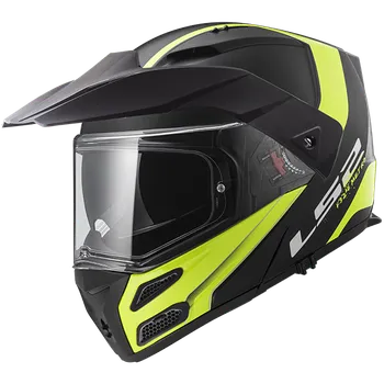 Helma na motorku LS2 FF324 METRO EVO RAPID Matt Black Gloss Yellow, FOG FIGHTER (PINLOCK) XXS 503242254