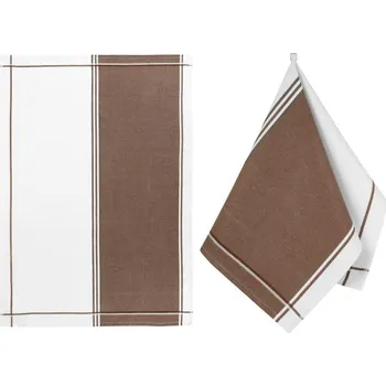 Utěrka Bellatex Kuchyňská utěrka 1 ks Hnědá,Bílá