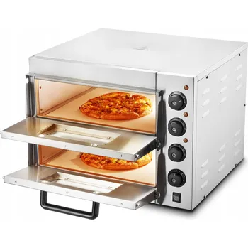 Pec na pizzu Komerční pec na pizzu 56x56x48 cm se 4 knoflíky, 29 kg