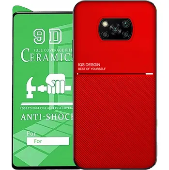 Pouzdro na mobilní telefon Zadní Kryt Audioimp pro Xiaomi POCO X3 NFC červená