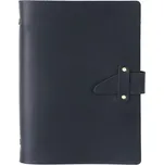 Luxusní kožený Zápisník - Diář A5 Vinage Černý, Typ Prázdný Lifestyle 97k-cube