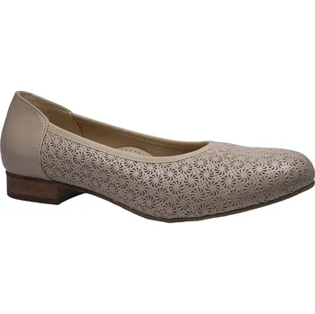 Dámské lodičky Vycházková obuv-lodičky, De-Plus, šíře K, béžová (F-565): Béžová Hladká kůže 29,8 45 K - extra široká (29980-24754)